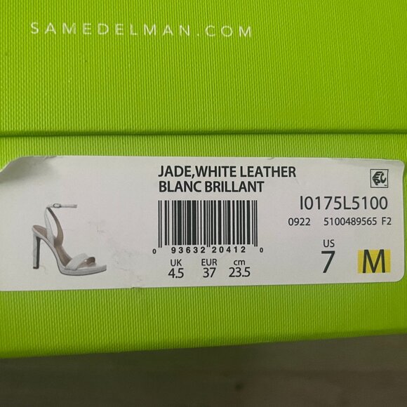 Sam Edelman Size 7 White Jade Sandals - Picture 6 of 7